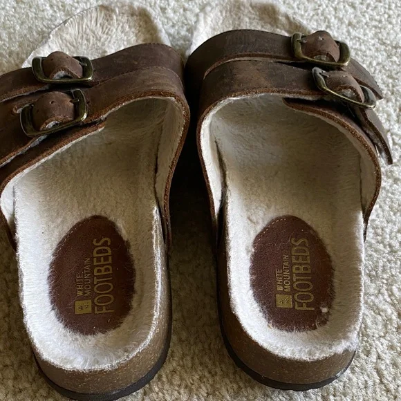 White Mountain Brown Buckle Sandals - Picture 2 of 3